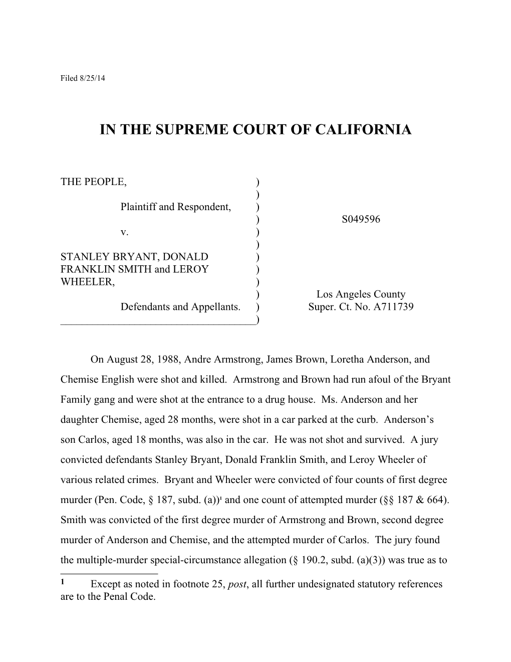 In the Supreme Court of California s3