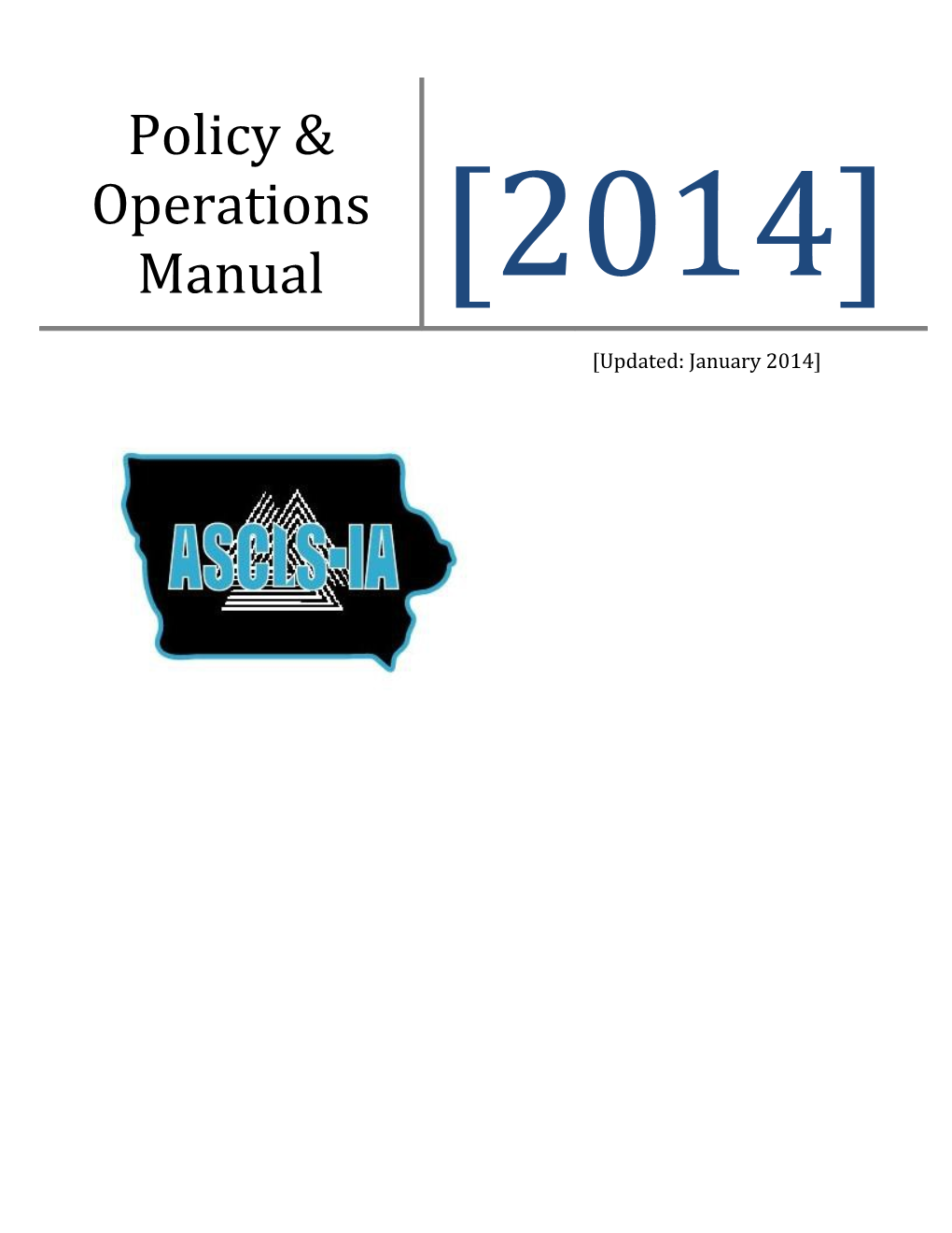 Policy & Operations Manual