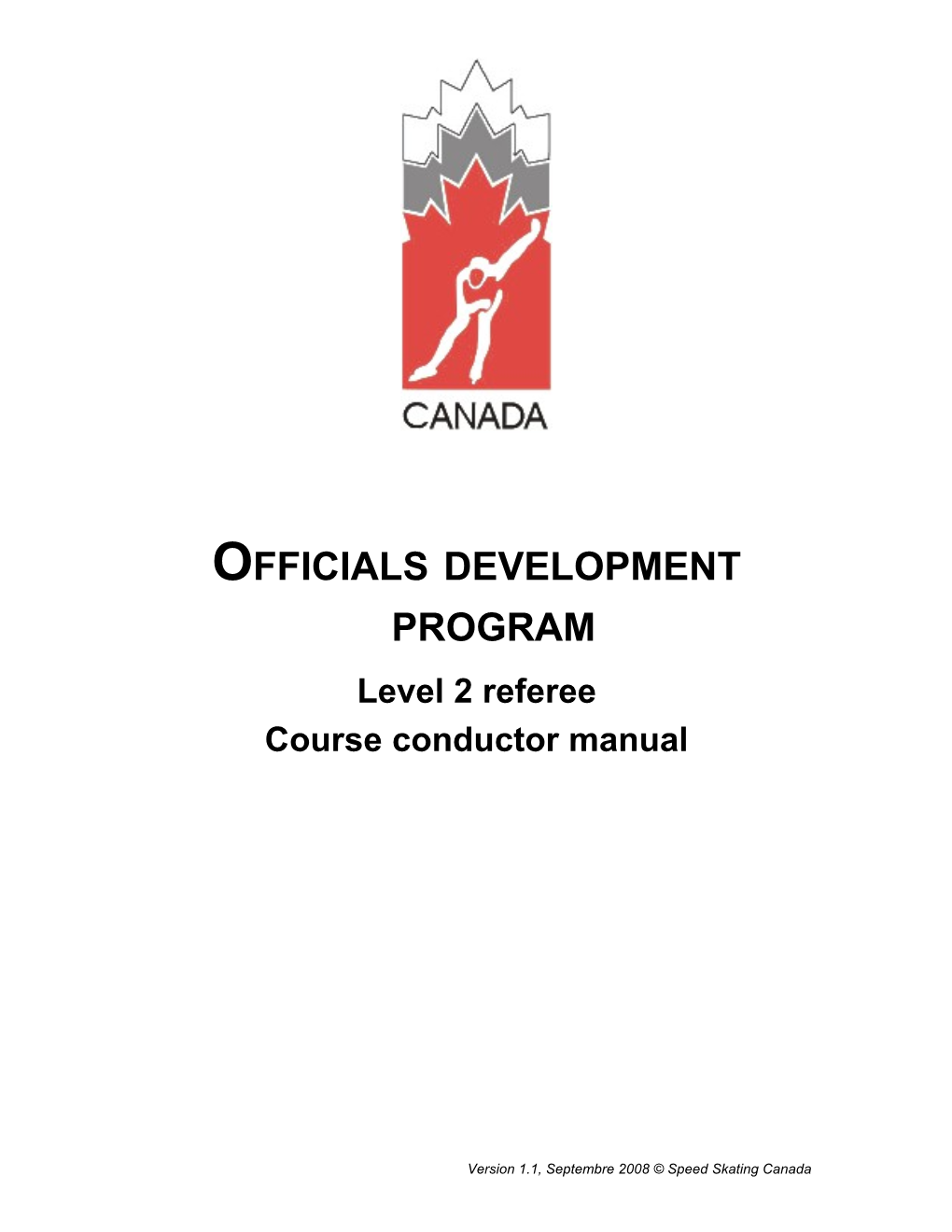 Officials Development Program