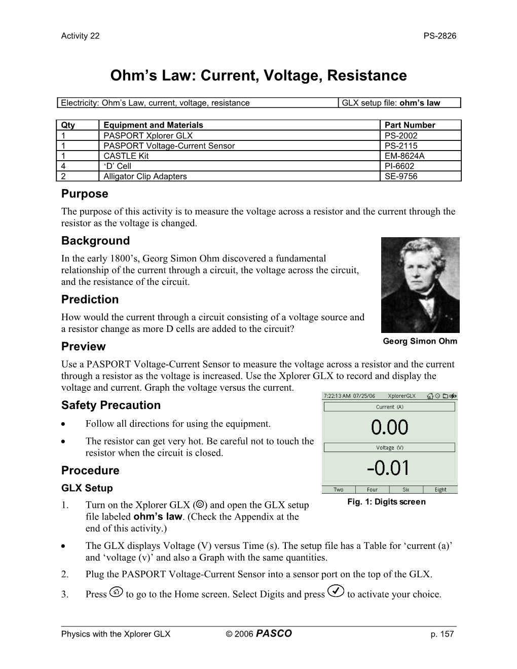 Teacher S Guide - Activity P06: Acceleration Due to Gravity