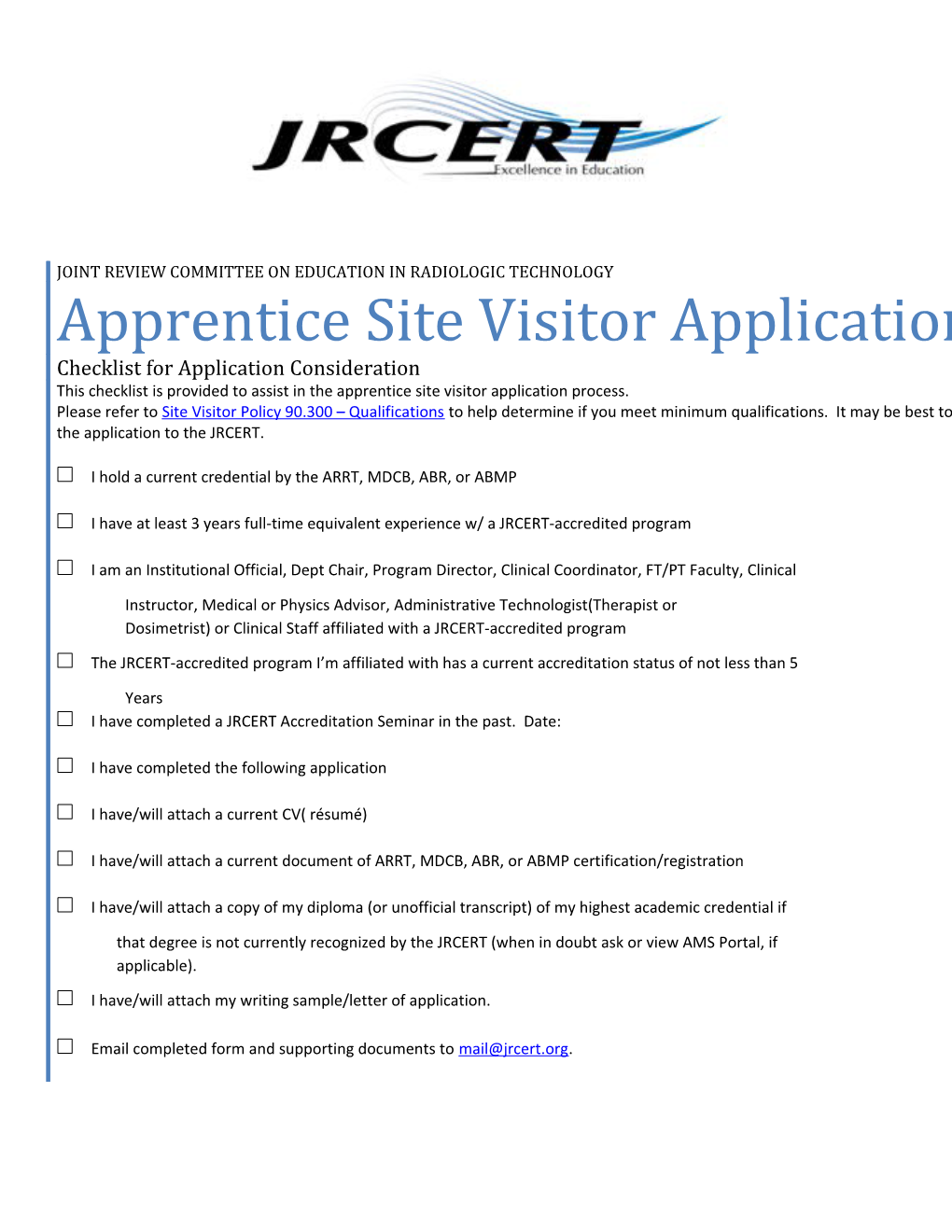 Apprentice Site Visitor Application