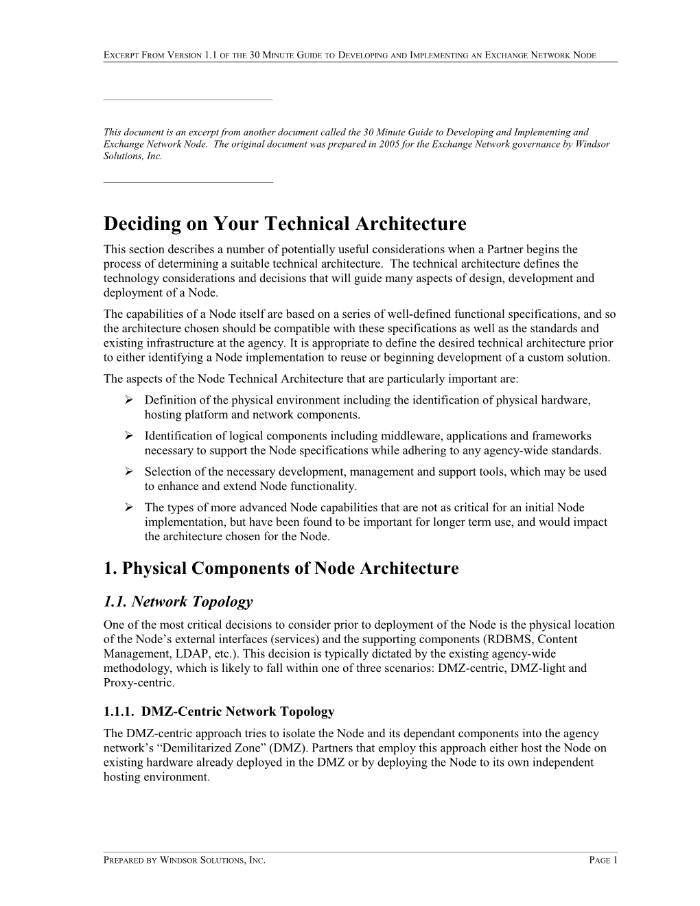 Deciding on Your Technical Architecture
