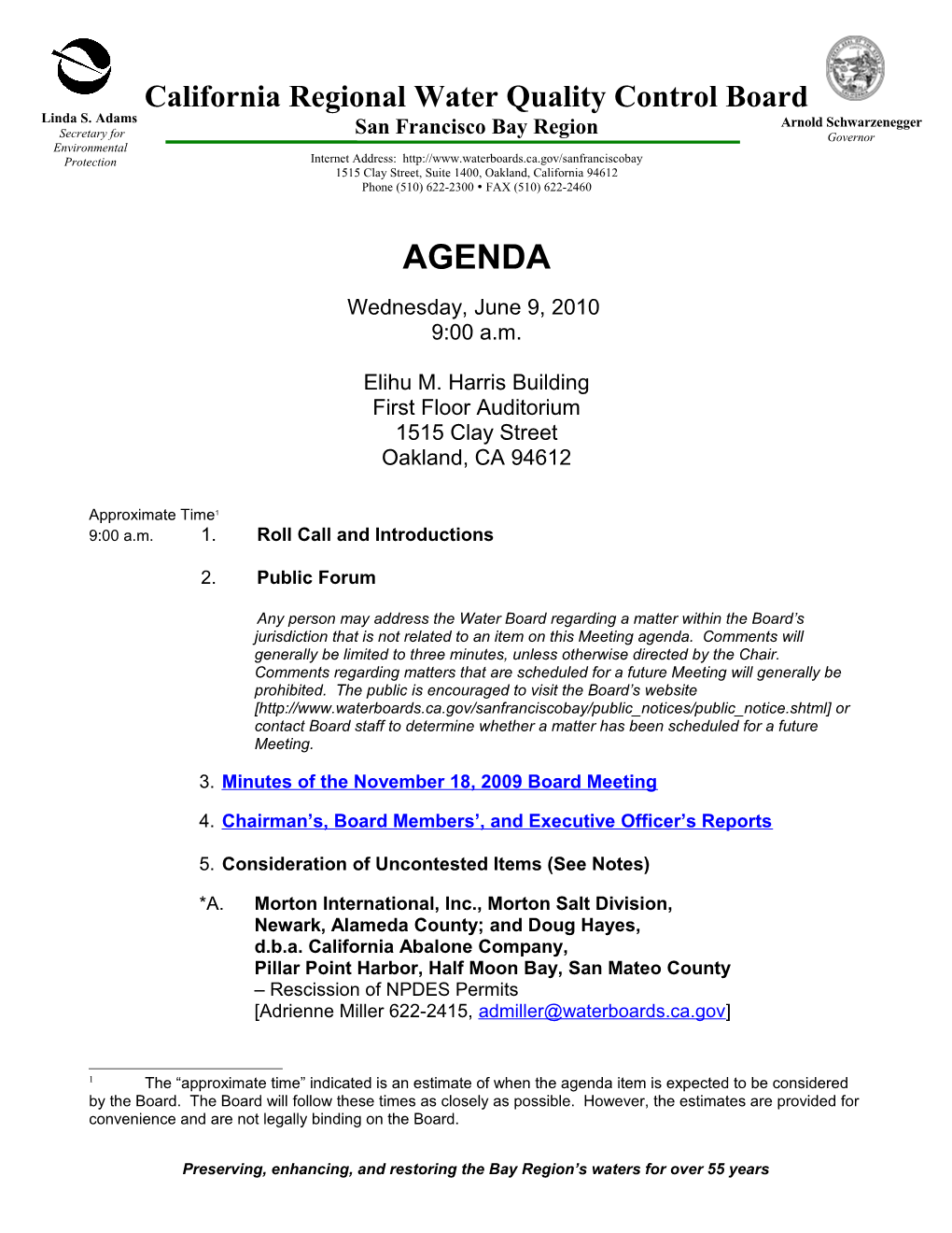 California Regional Water Quality Control Board s56