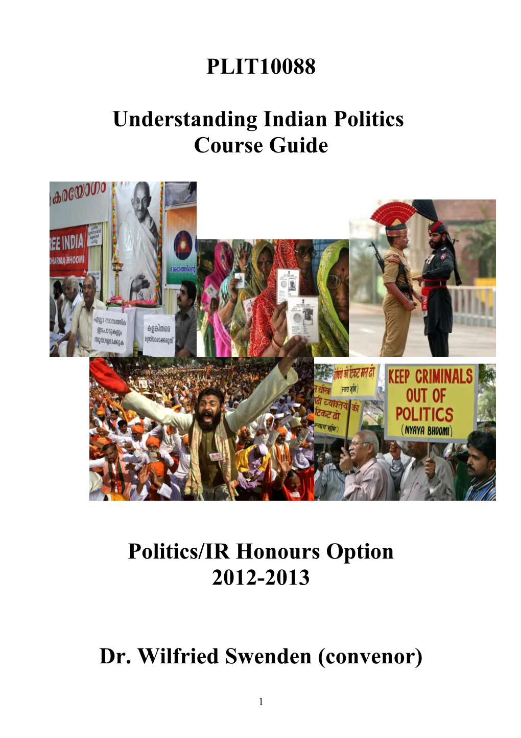 Understanding Indian Politics