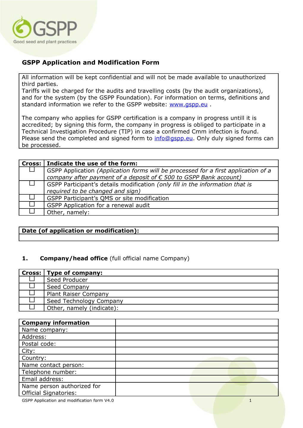 GSPP Application Form 2.0