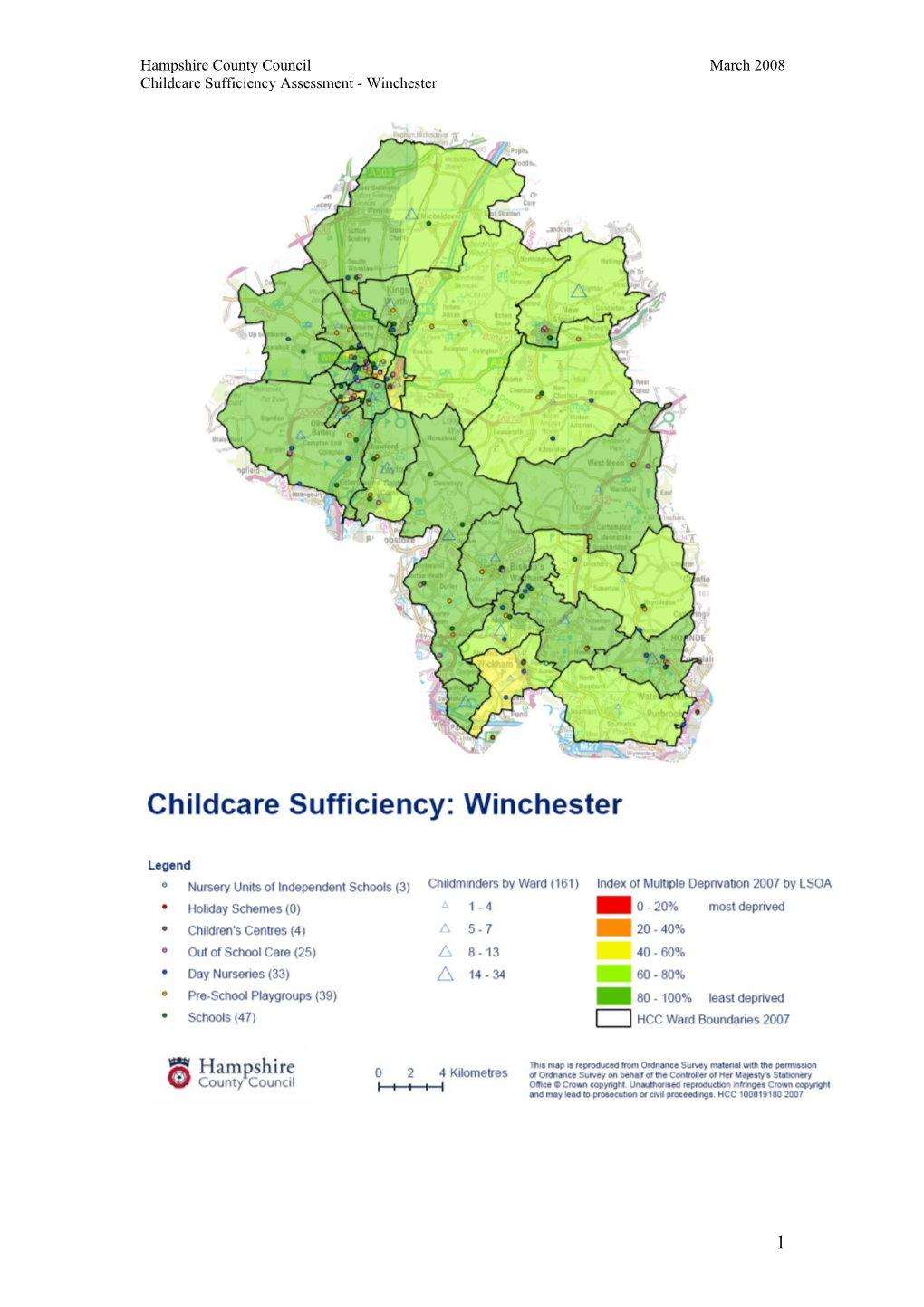Childcare Sufficiency Assessment - Winchester