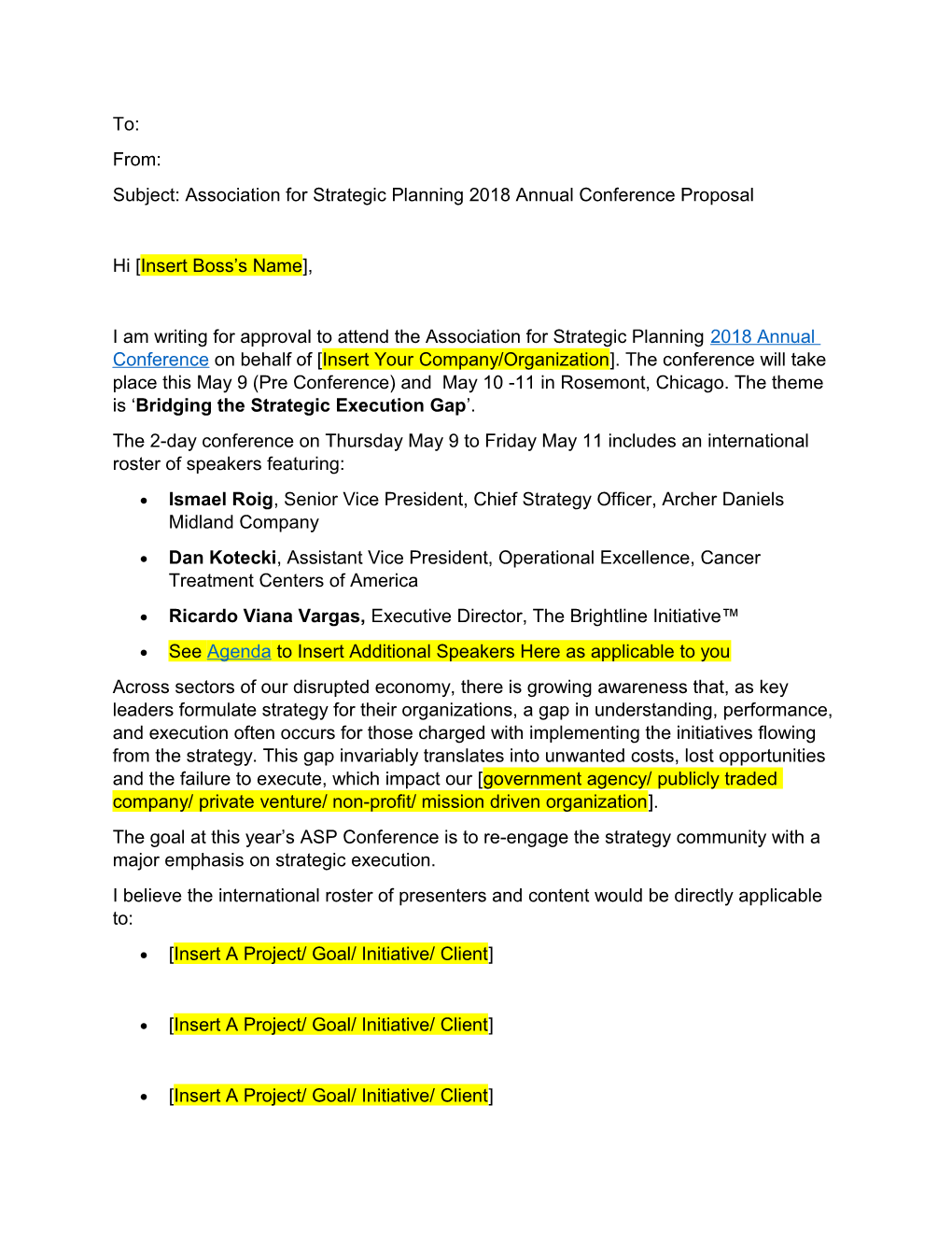 Subject: Association for Strategic Planning 2018 Annual Conference Proposal
