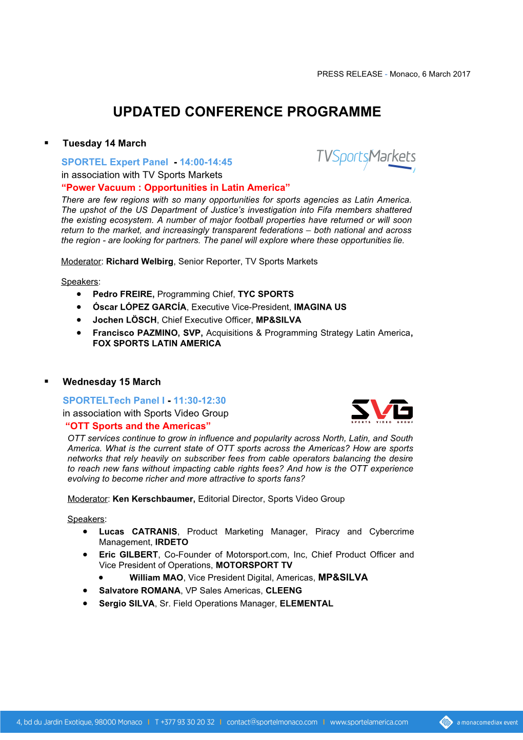 Updatedconference Programme