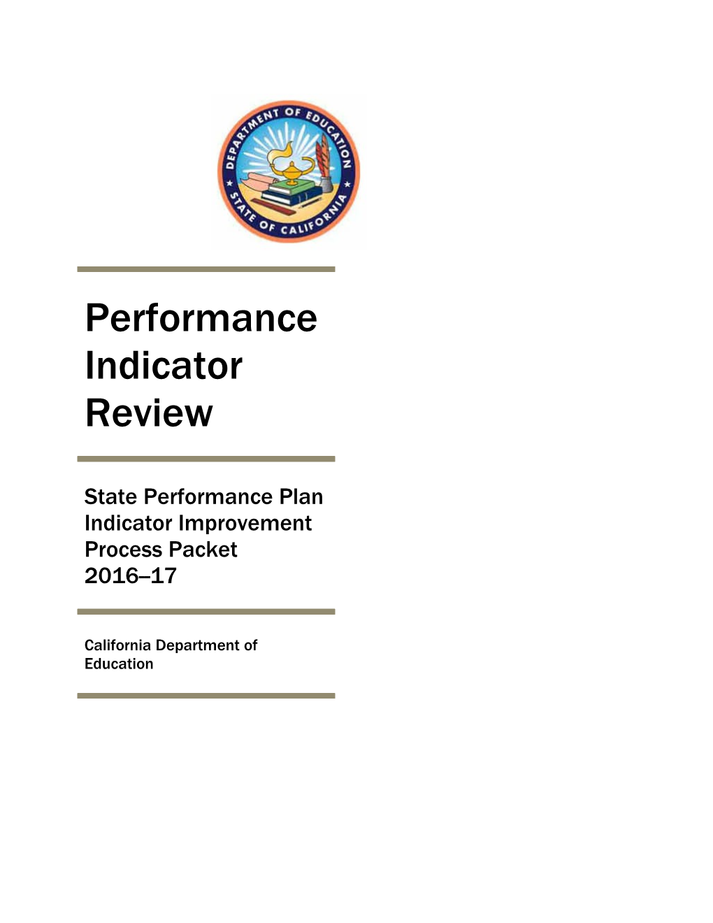 Performance Indicator Review