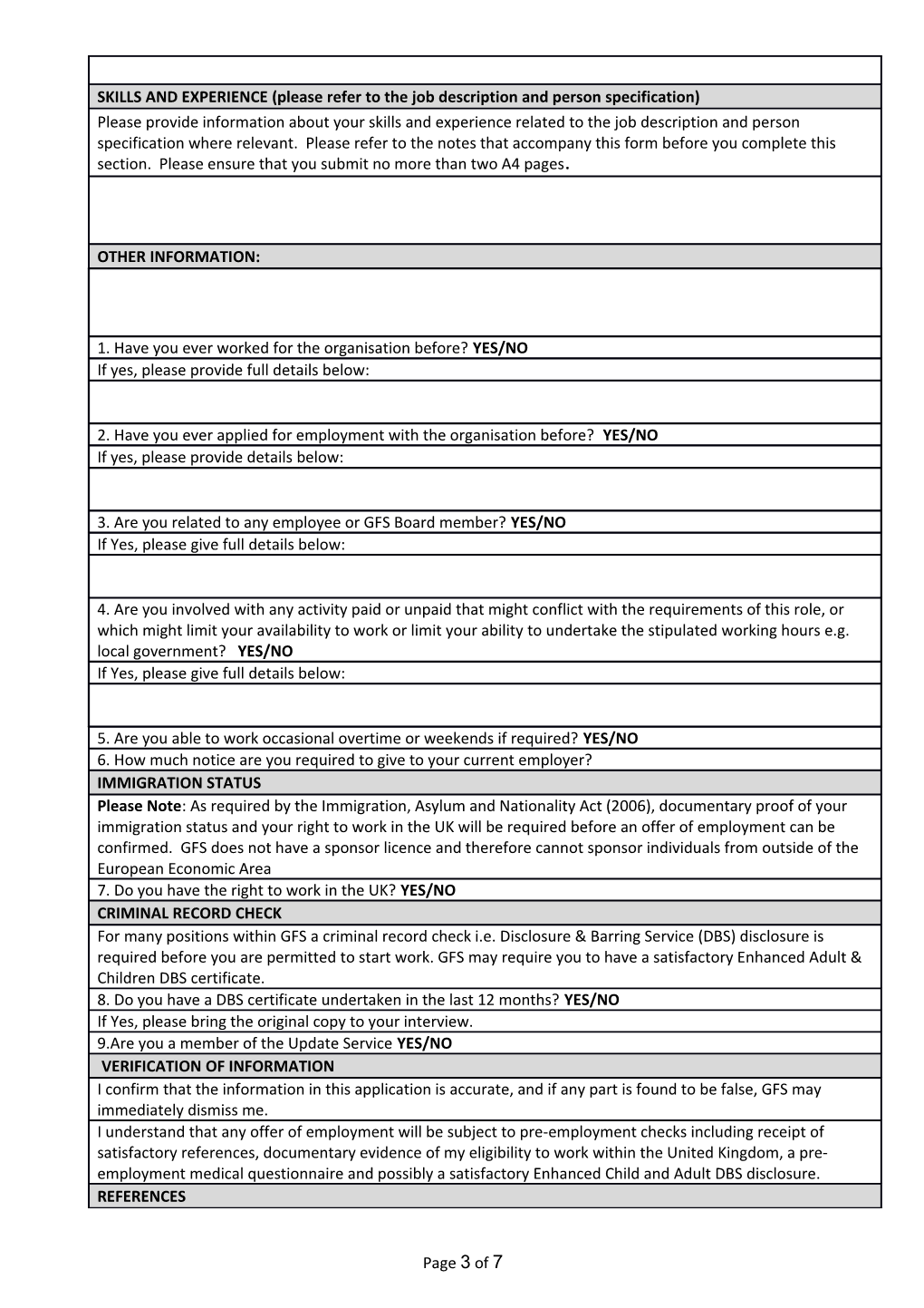GFS Application Form Guidance Notes