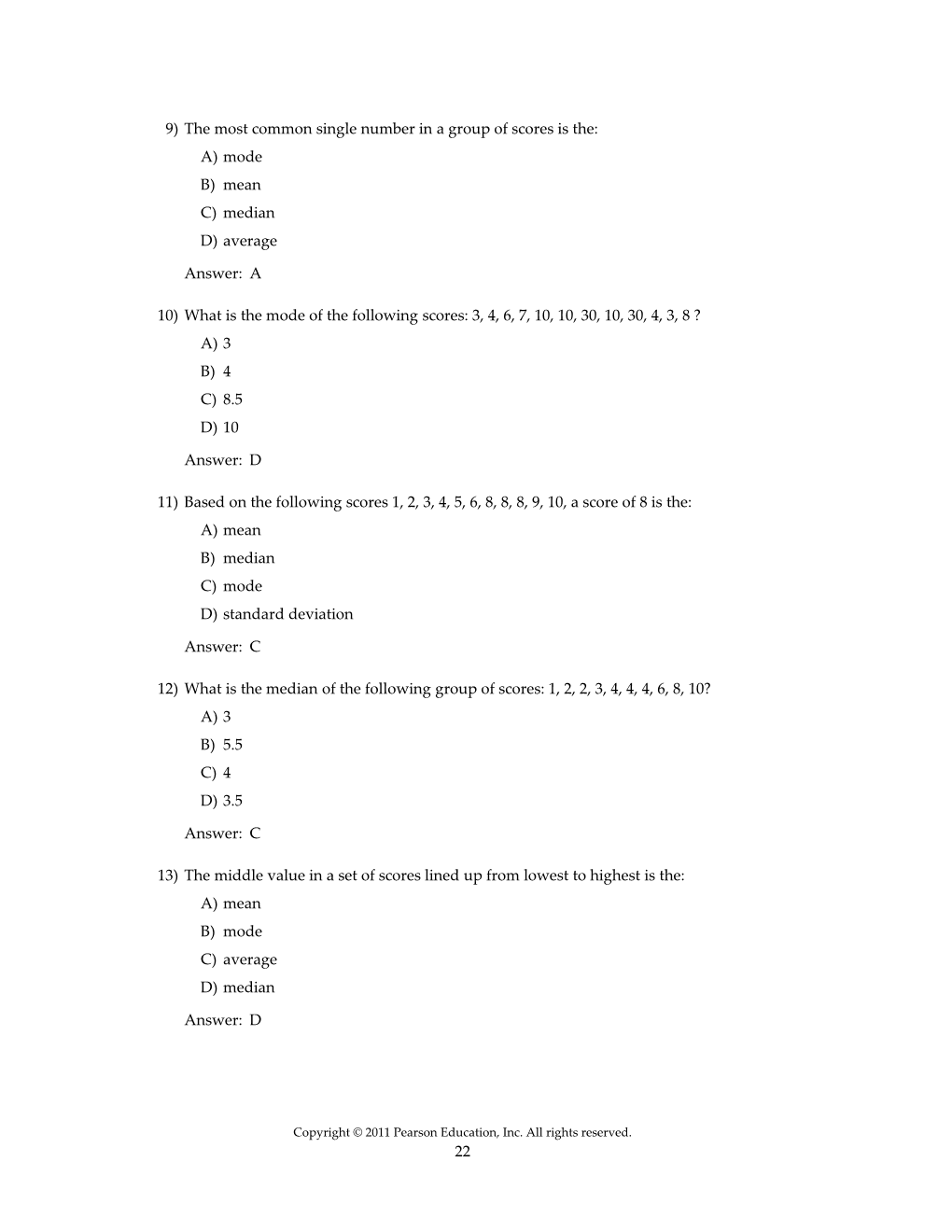 Chapter 2 the Mean, Variance, Standard Deviation, and Z Scores