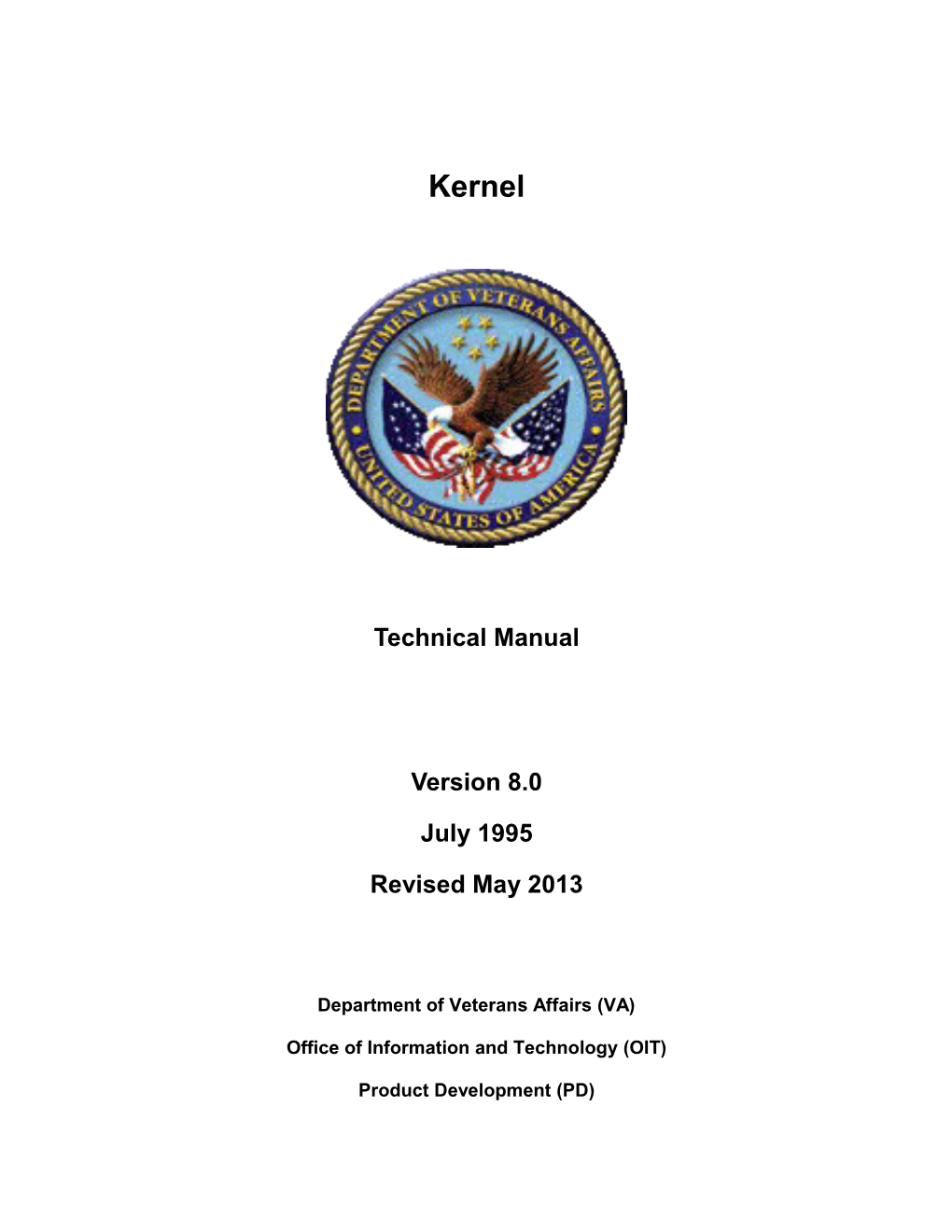 Kernel Technical Manual