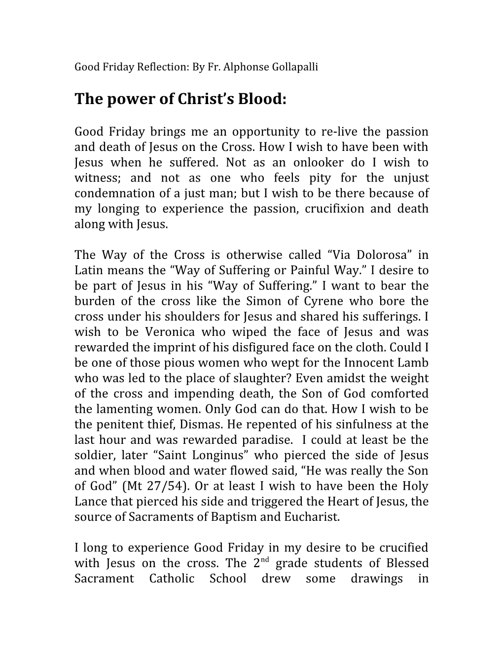 The Power of Christ S Blood