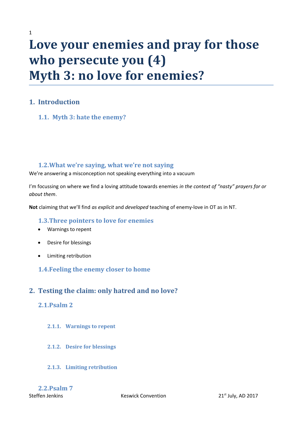 1.1. Myth 3: Hate the Enemy?