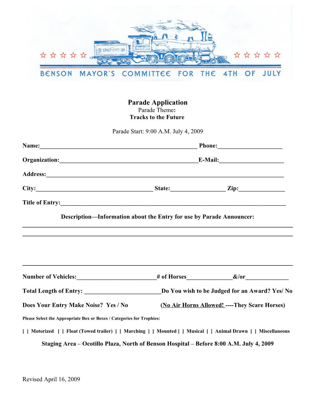 Parade Application