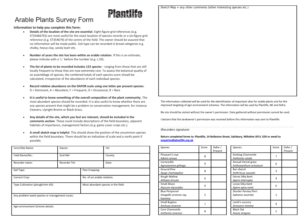 Information to Help You Complete This Form