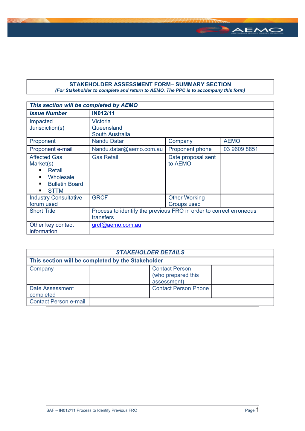 Impact & Implementation Report Summary Section