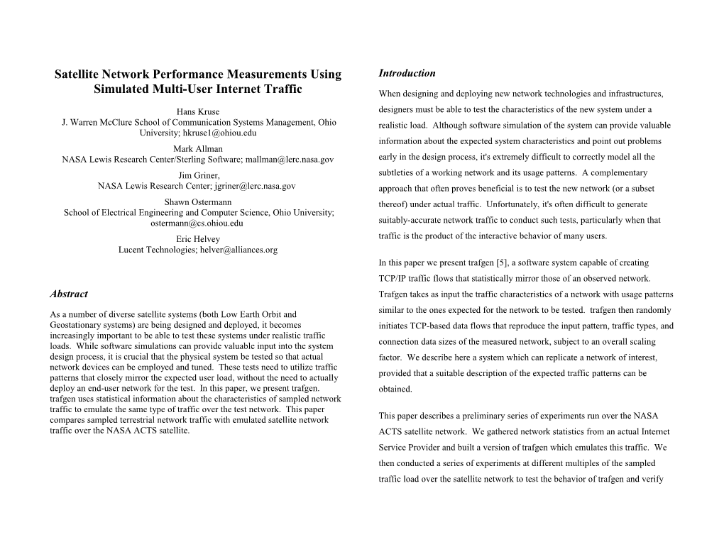 HTTP Page Transfer Rates Over Geo-Stationary Satellite Links