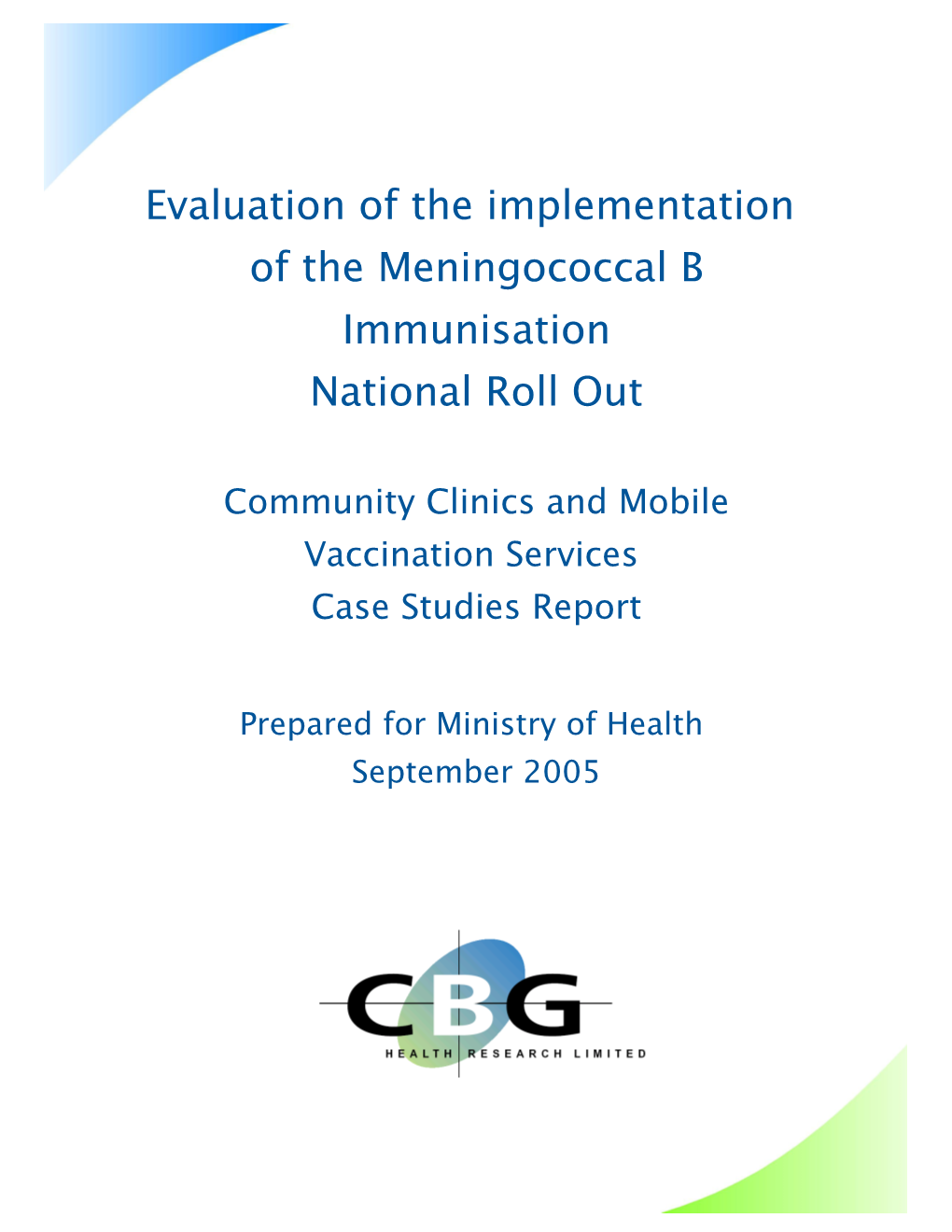 Community Clinics and Mobile Vaccination Services Case Studies Report
