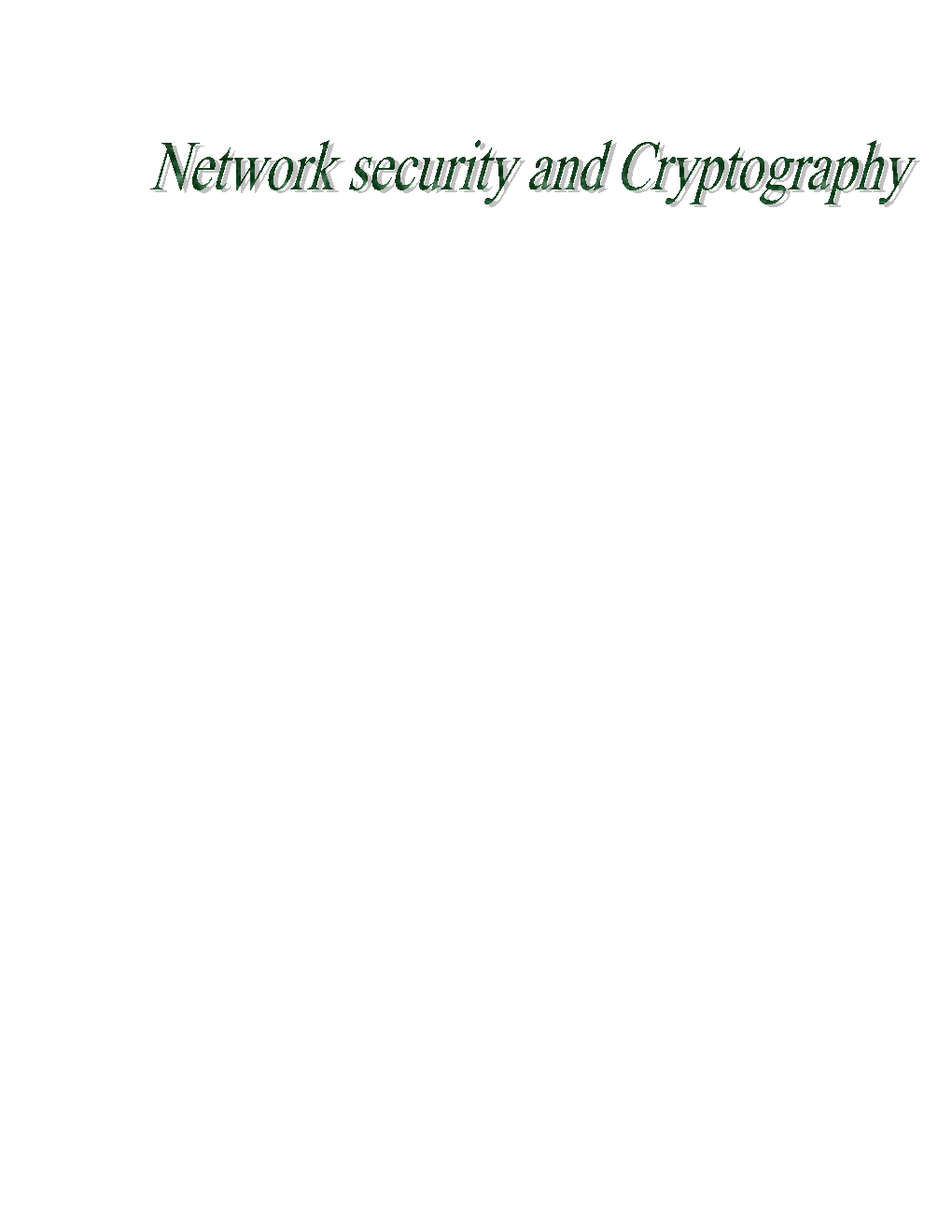 This Paper Aims to Provide a Broad Review of Network Security and Cryptography . Network