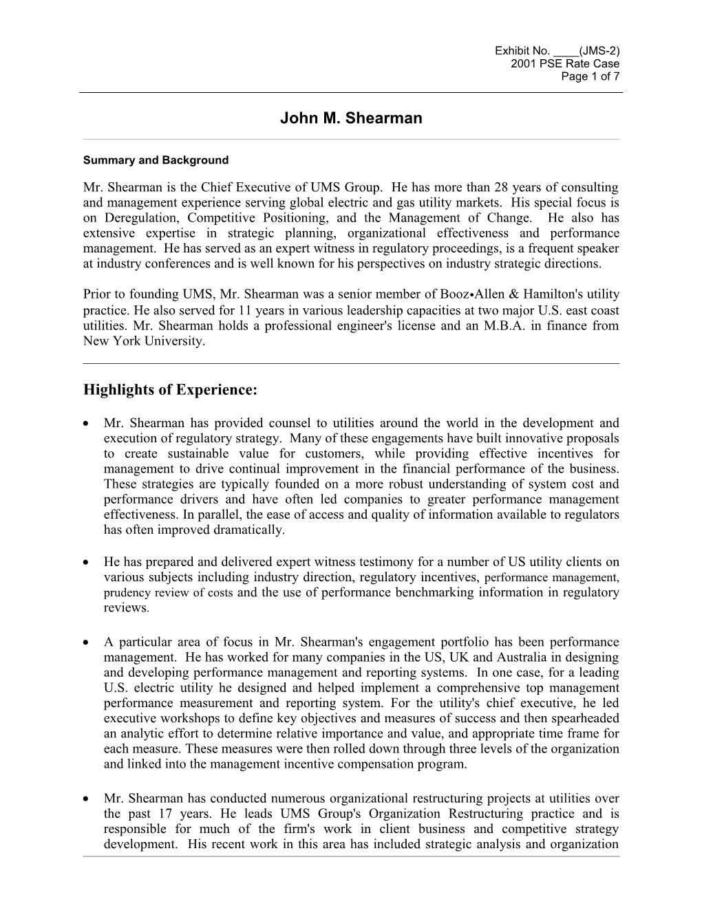 GRC JMS-2 (Shearman Qualifications)
