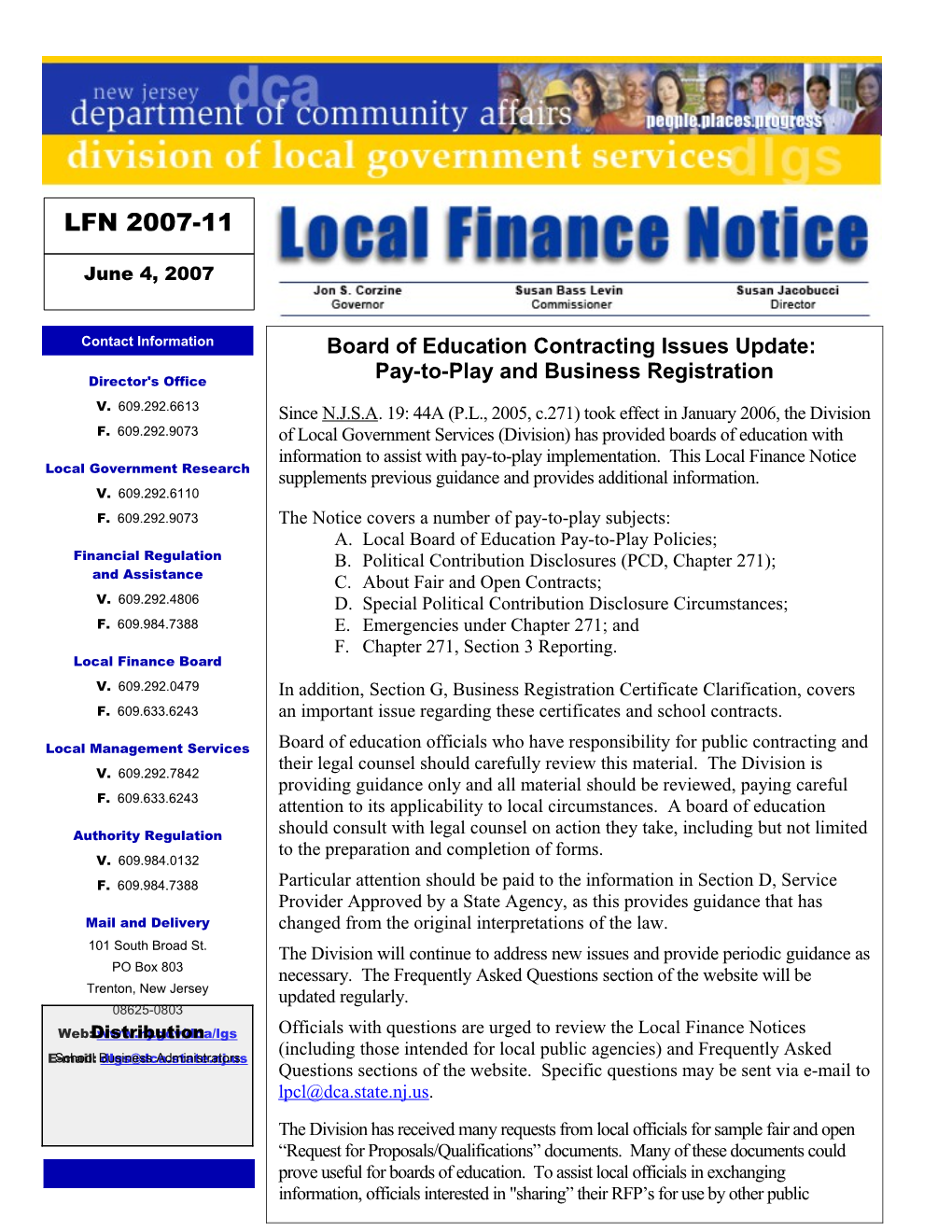 Loc Al Finance Notice
