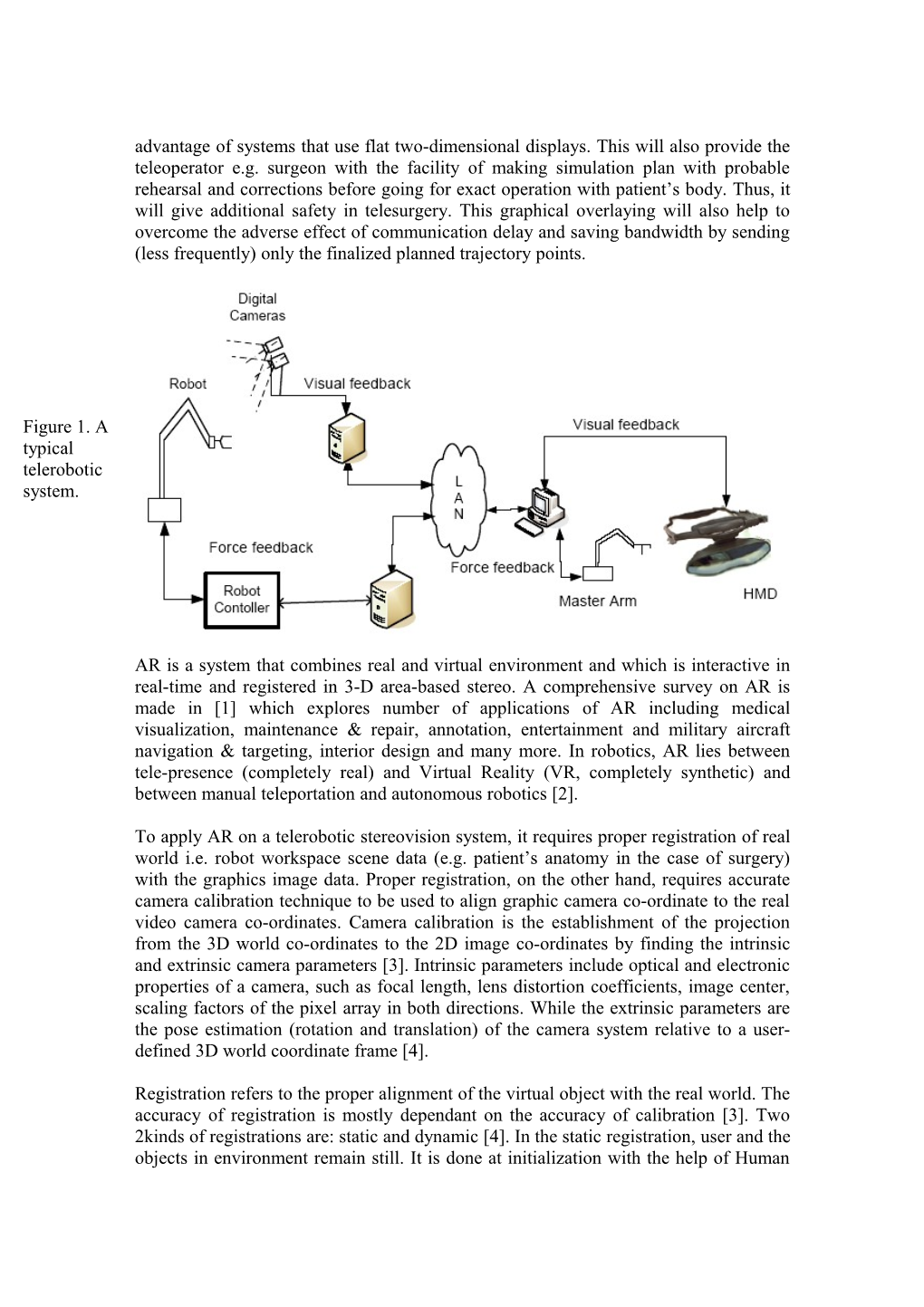 A Hierarchical Design Scheme for Application of Augmented Reality in a Telerobotic Stereo-Vision