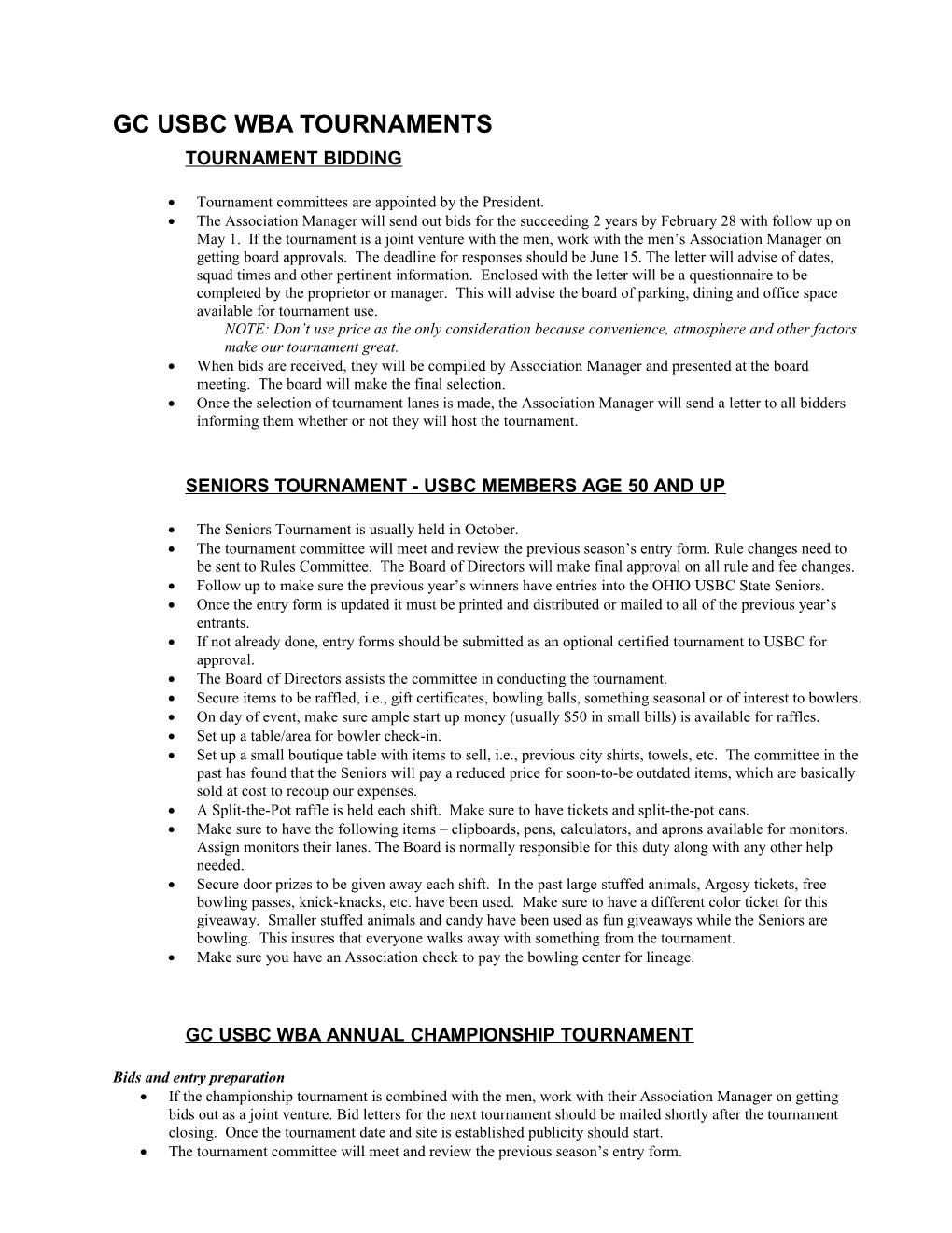 Gc Usbc Wba Tournaments