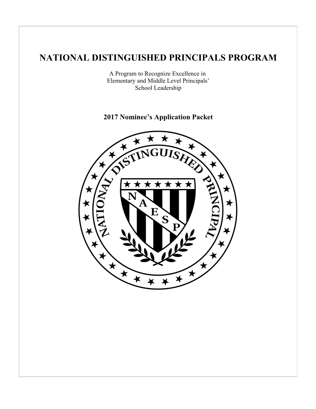 National Distinguished Principals Program s1