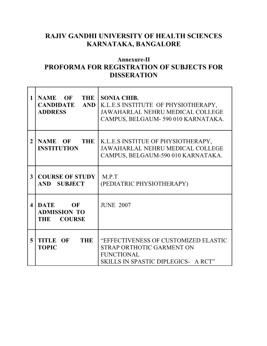 Rajiv Gandhi University of Health Sciences s78