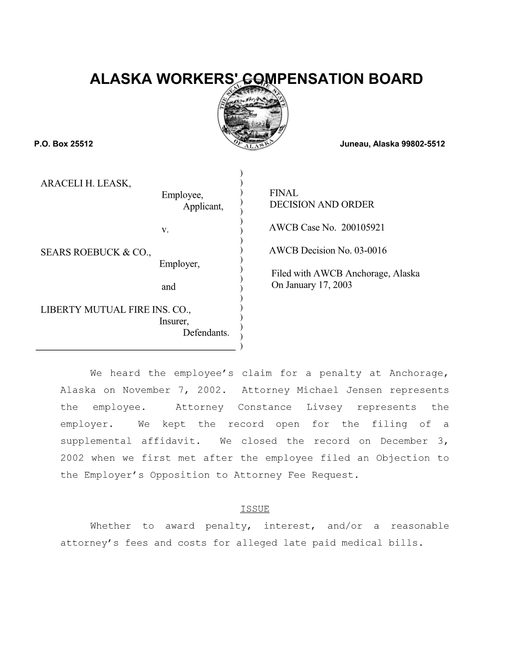 Alaska Workers' Compensation Board s65