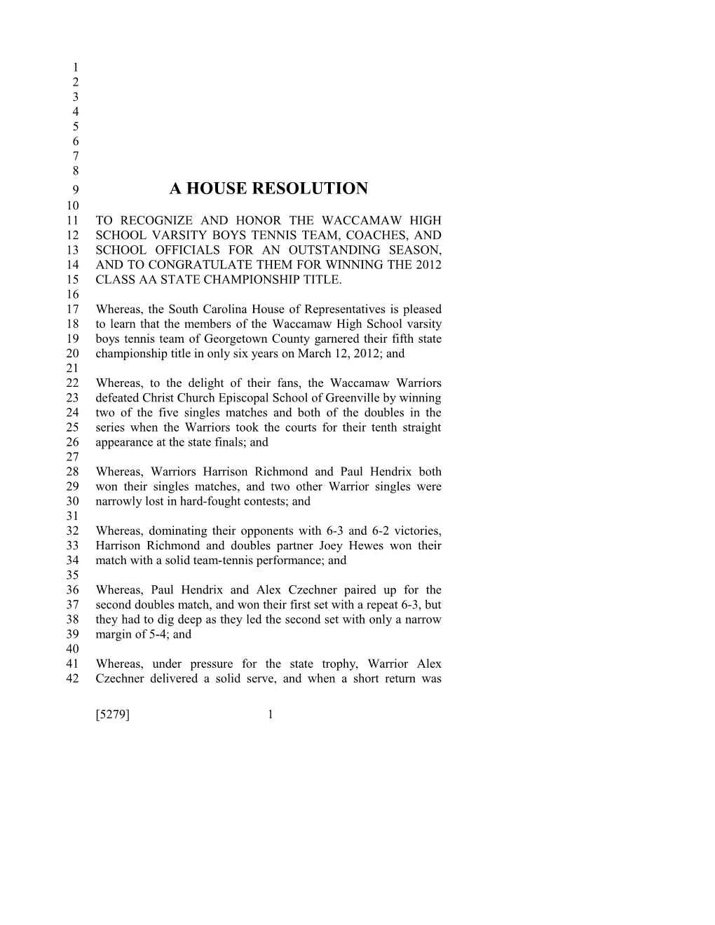 A House Resolution s17