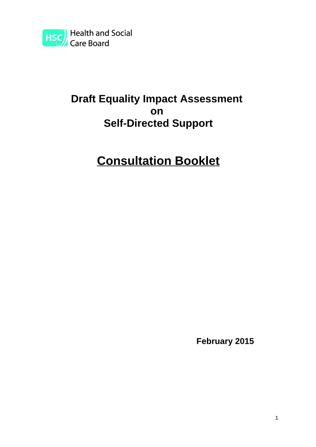 Draft Equality Impact Assessment