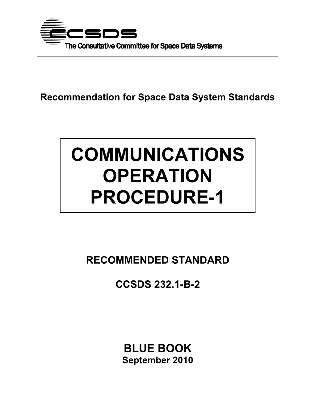 Communications Operation Procedure-1