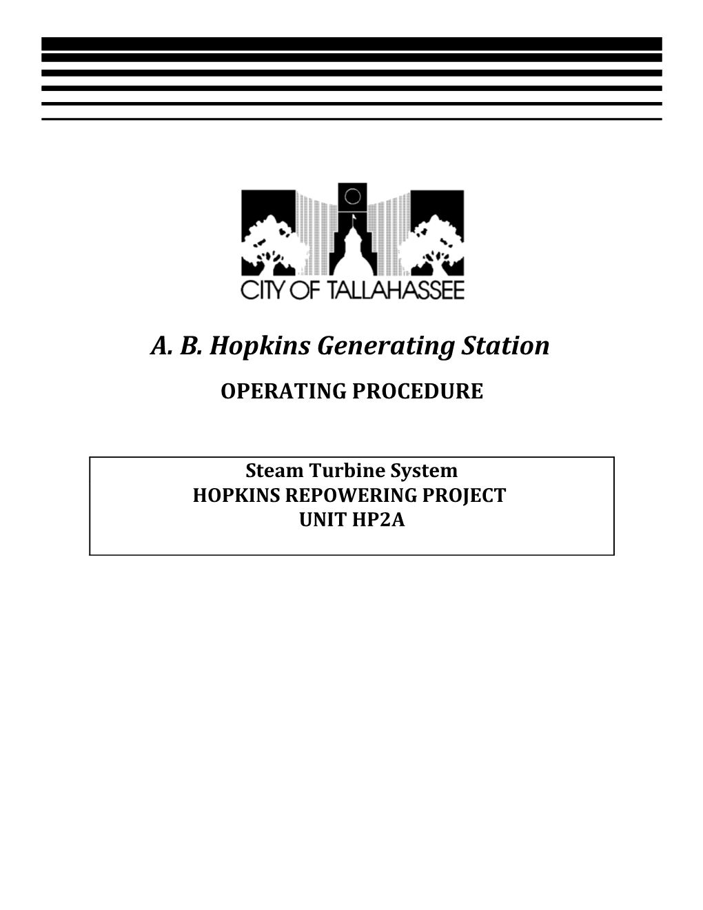 A.B. Hopkins Generating Station Circulating Water System