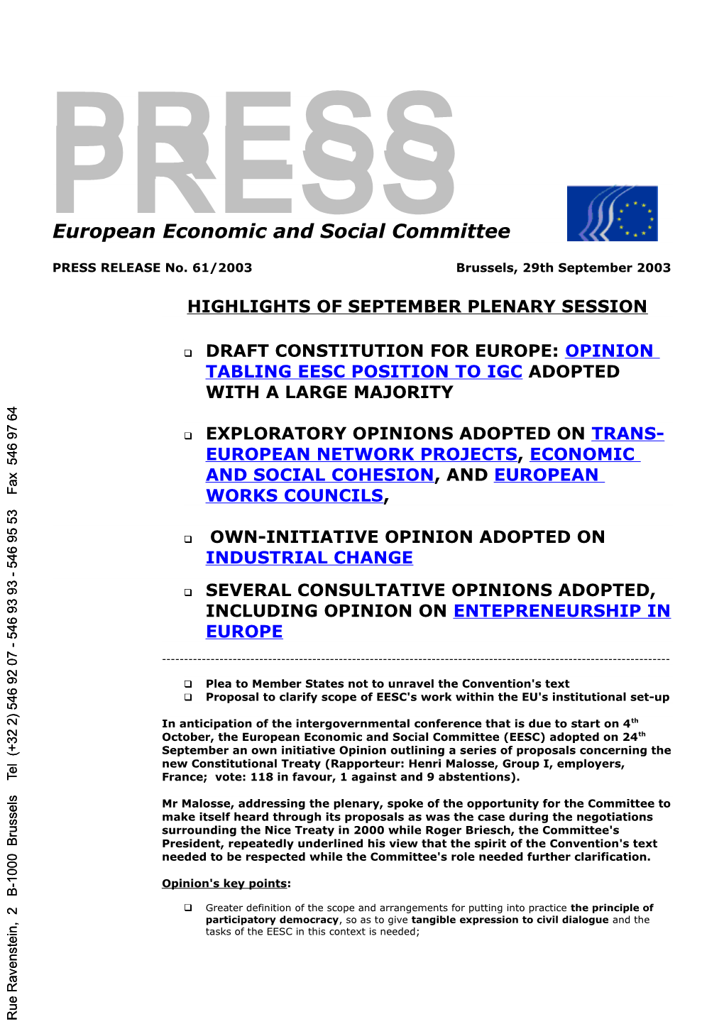 European Economic and Social Committee s5