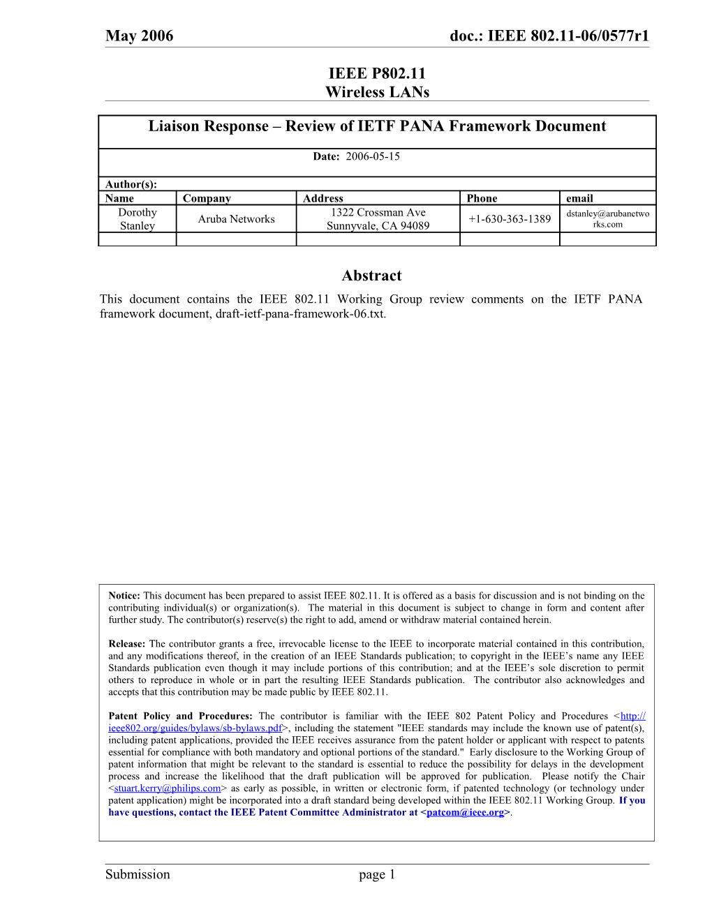 IEEE P802.11 Wireless Lans s19