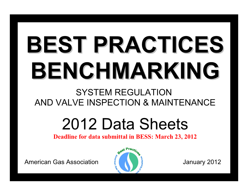2012 Distribution Best Practices Benchmarking
