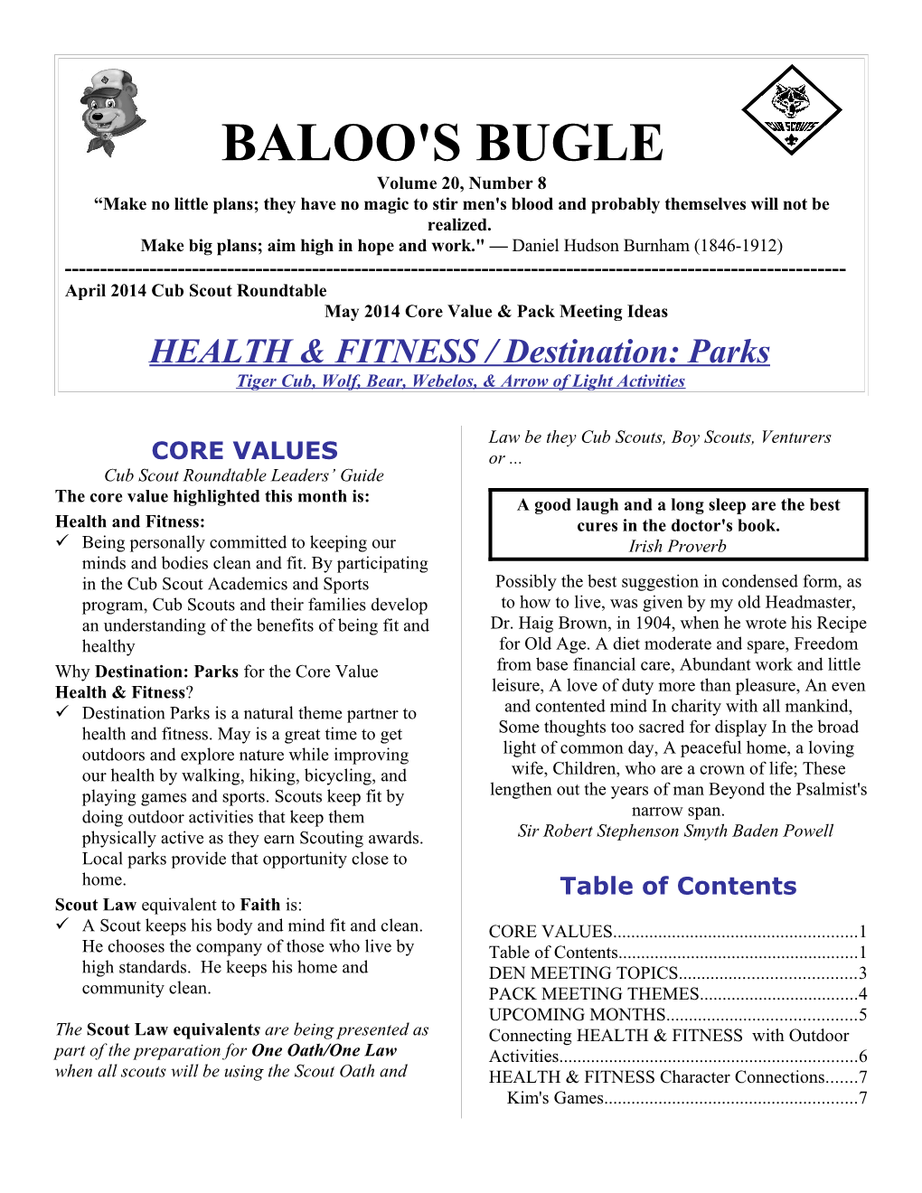 BALOO's BUGLE - (April 2014 Ideas) Page 11