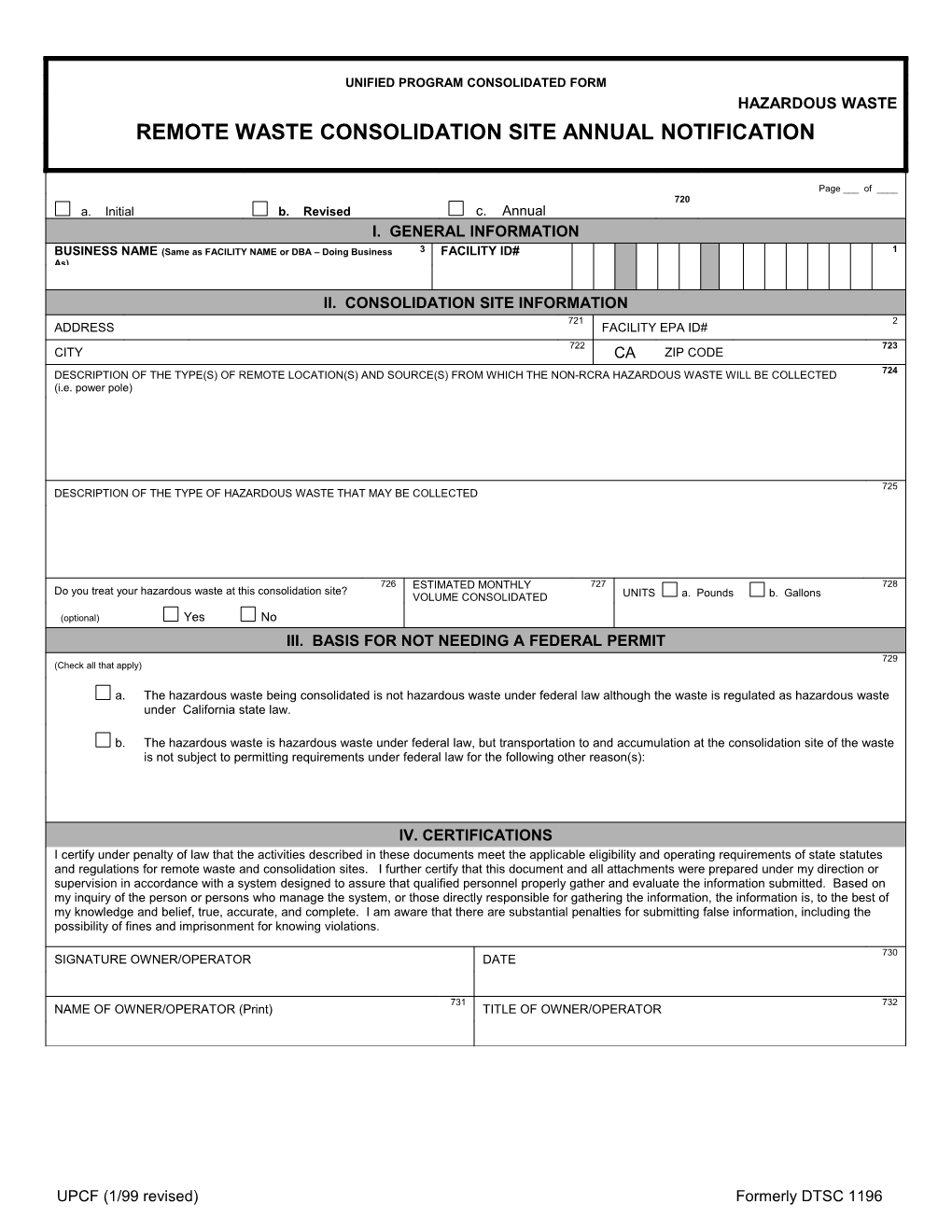 Unified Program Consolidated Form s2