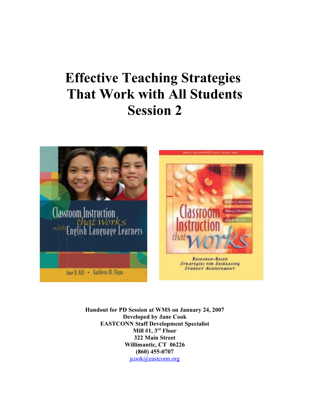 Effective Teaching Strategies