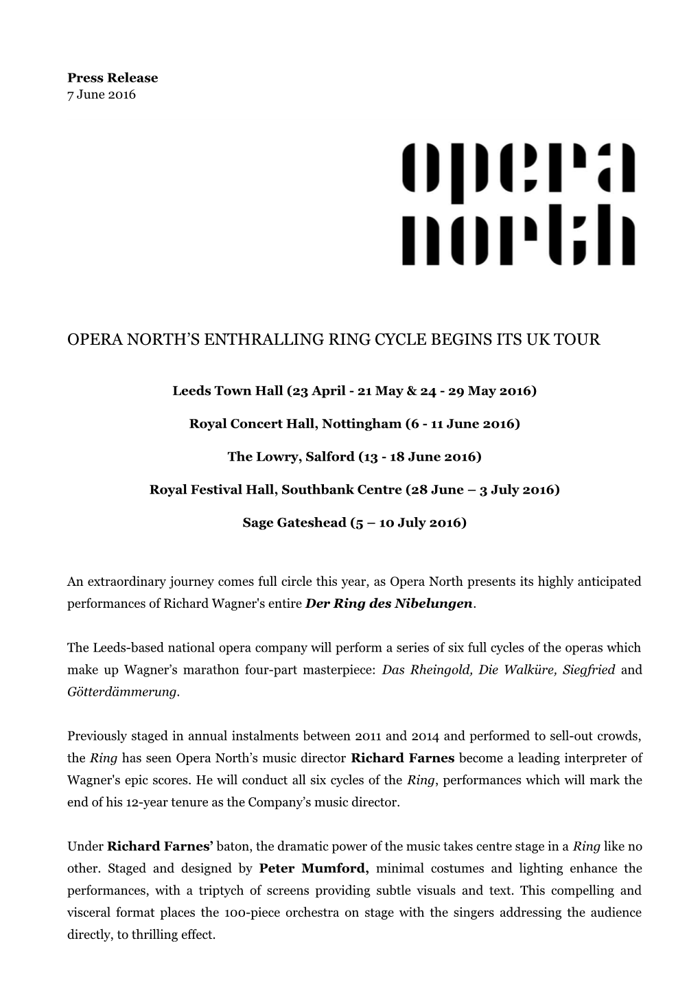 Opera North S Enthralling Ring Cycle Begins Its Uk Tour