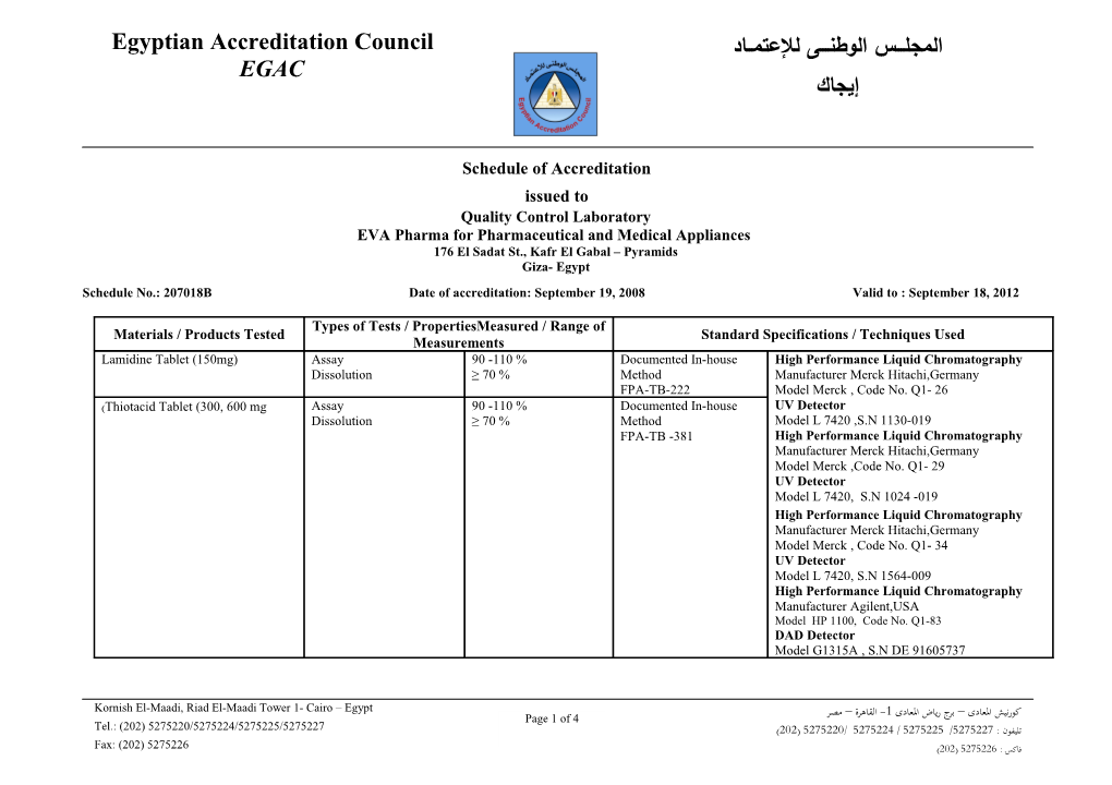 Scope of Accreditation of CLFF s1