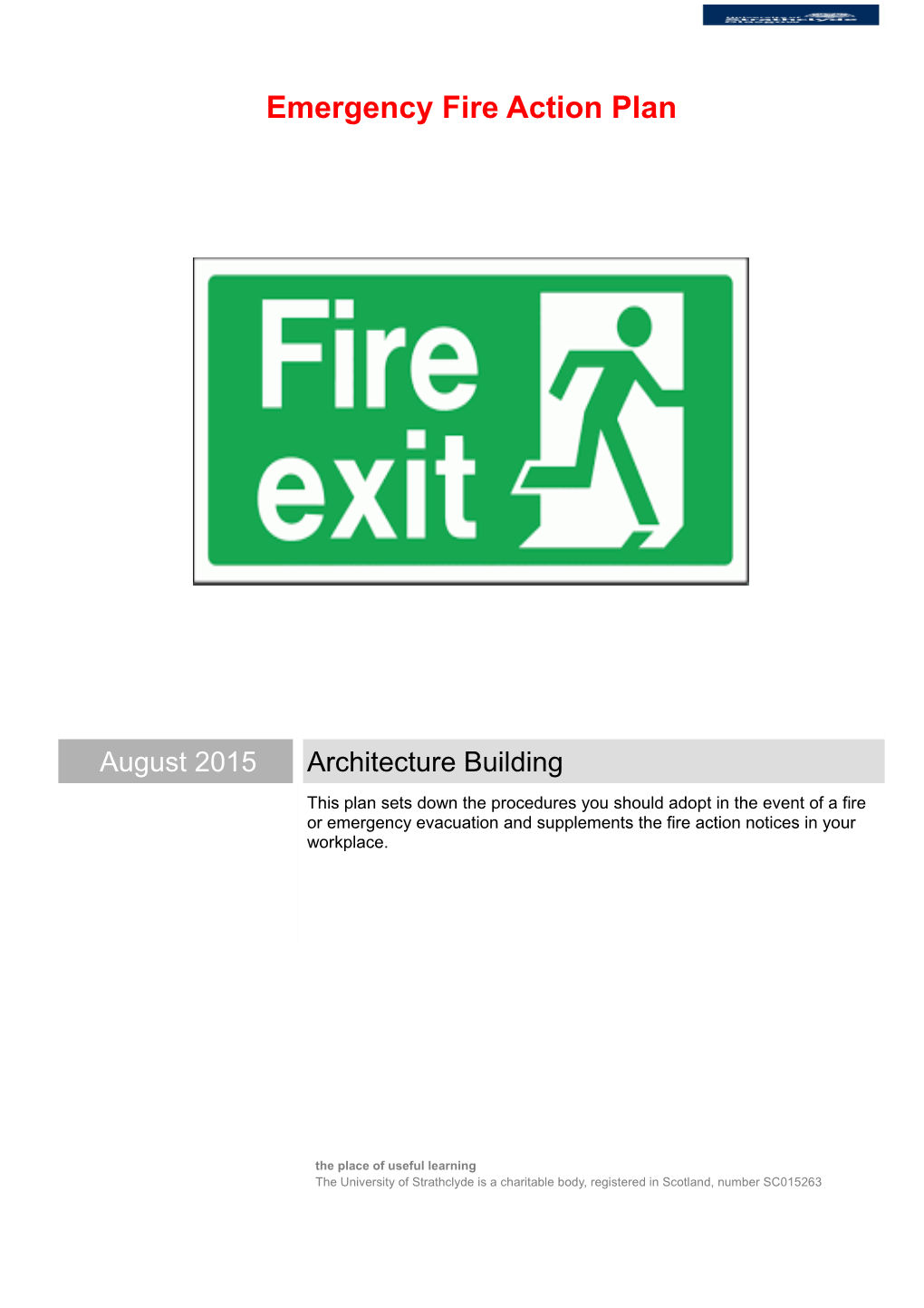 Emergency Fire Action Plan