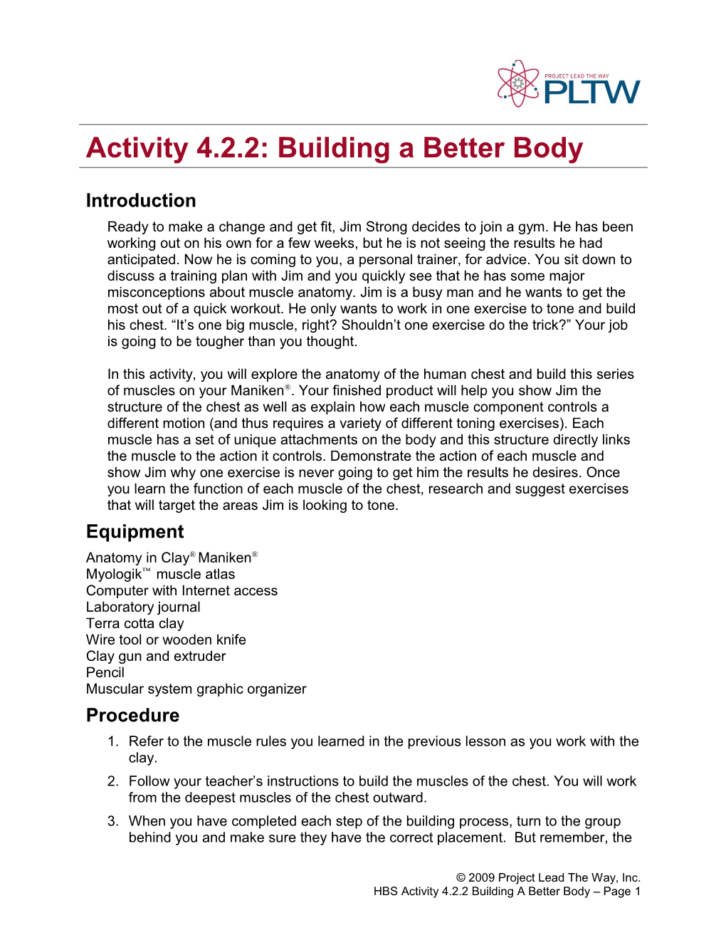 Activity 4.2.2: Building a Better Body