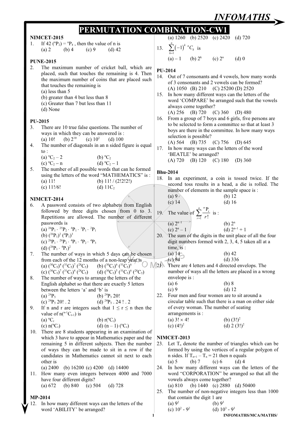 Permutation Combination-Cw1