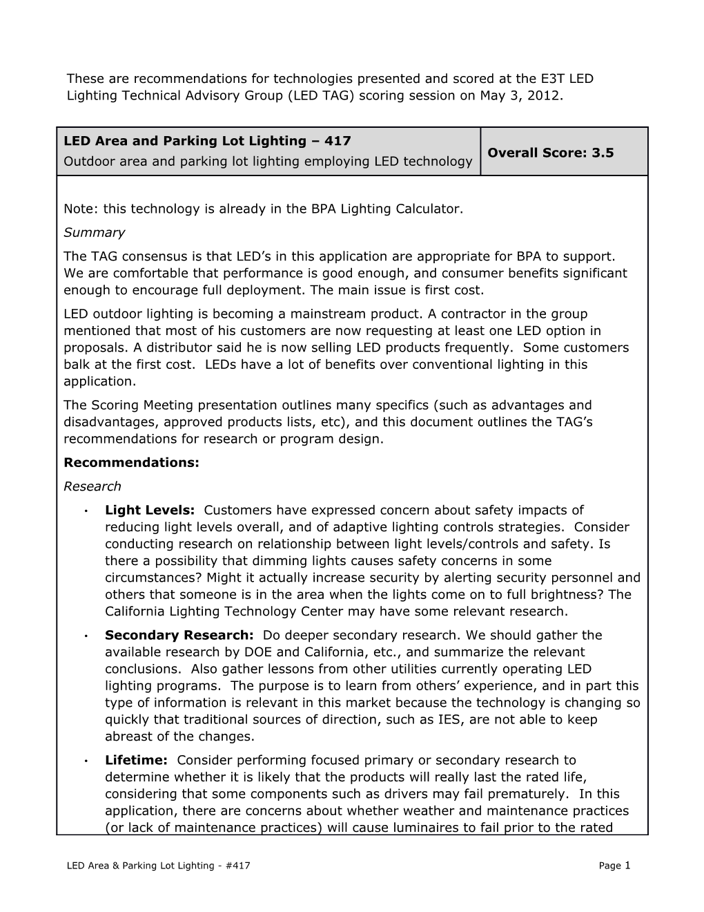 LED Area & Parking Lot Lighting - #417 Page 4