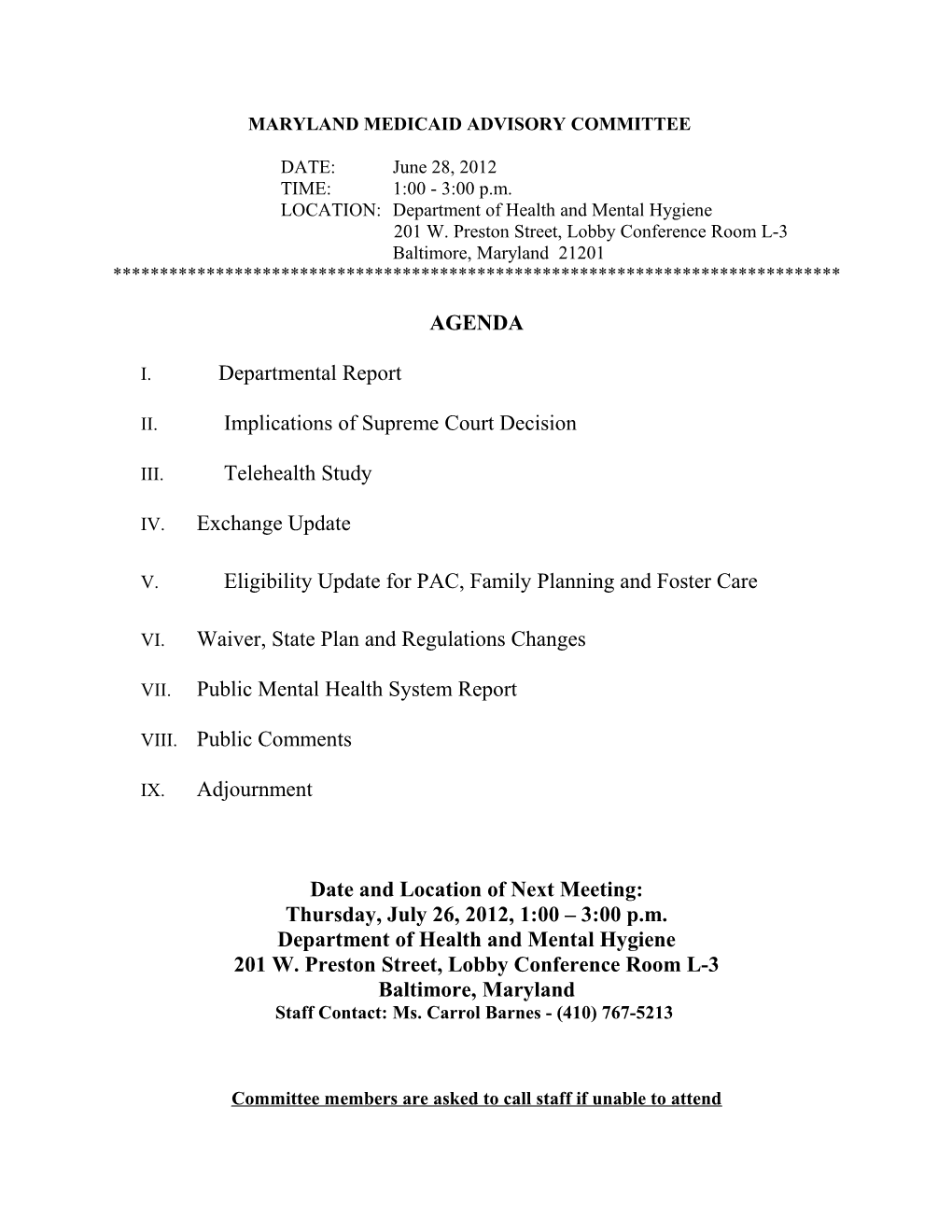 Maryland Medicaid Advisory Committee s4