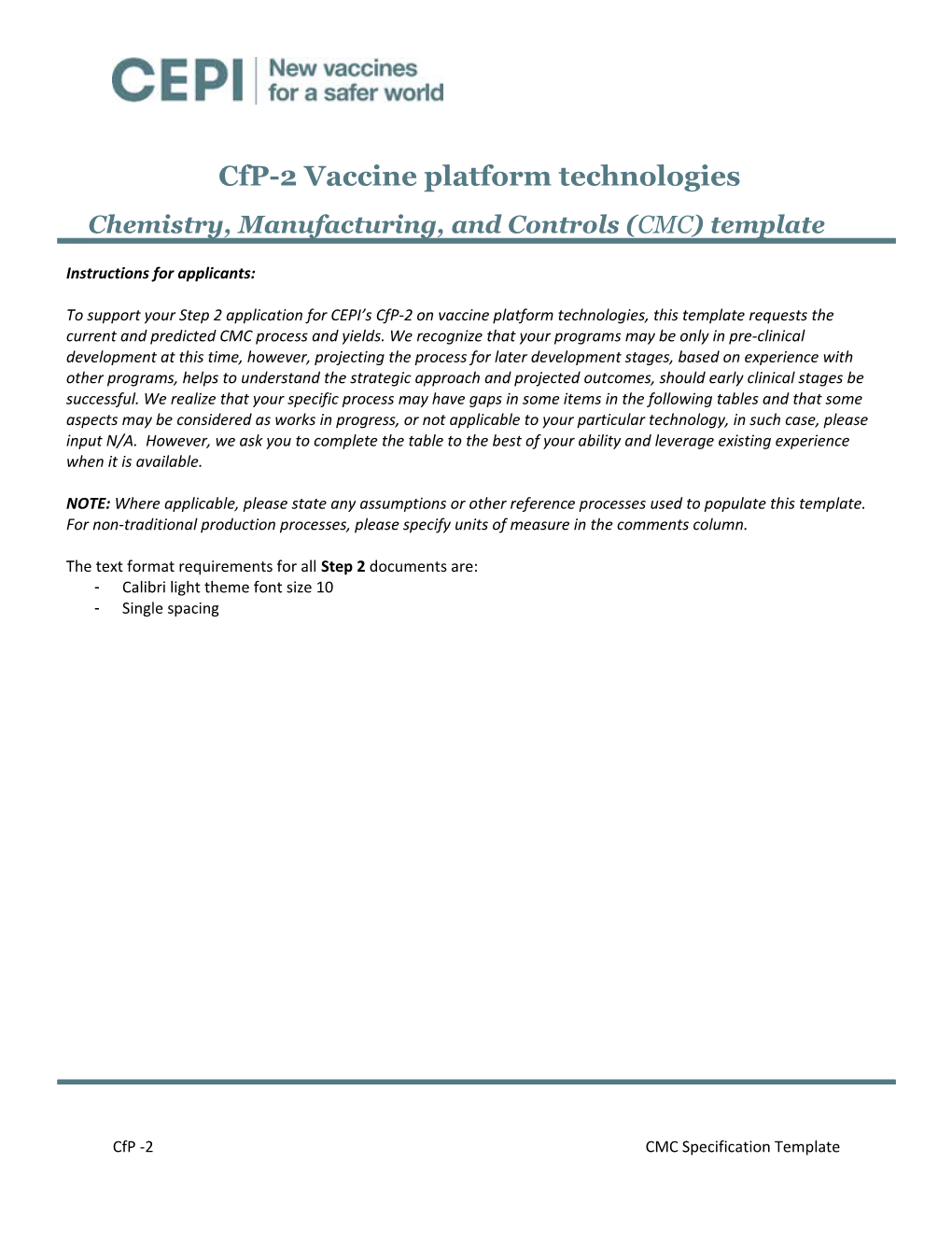 Cfp-2 Vaccine Platform Technologies