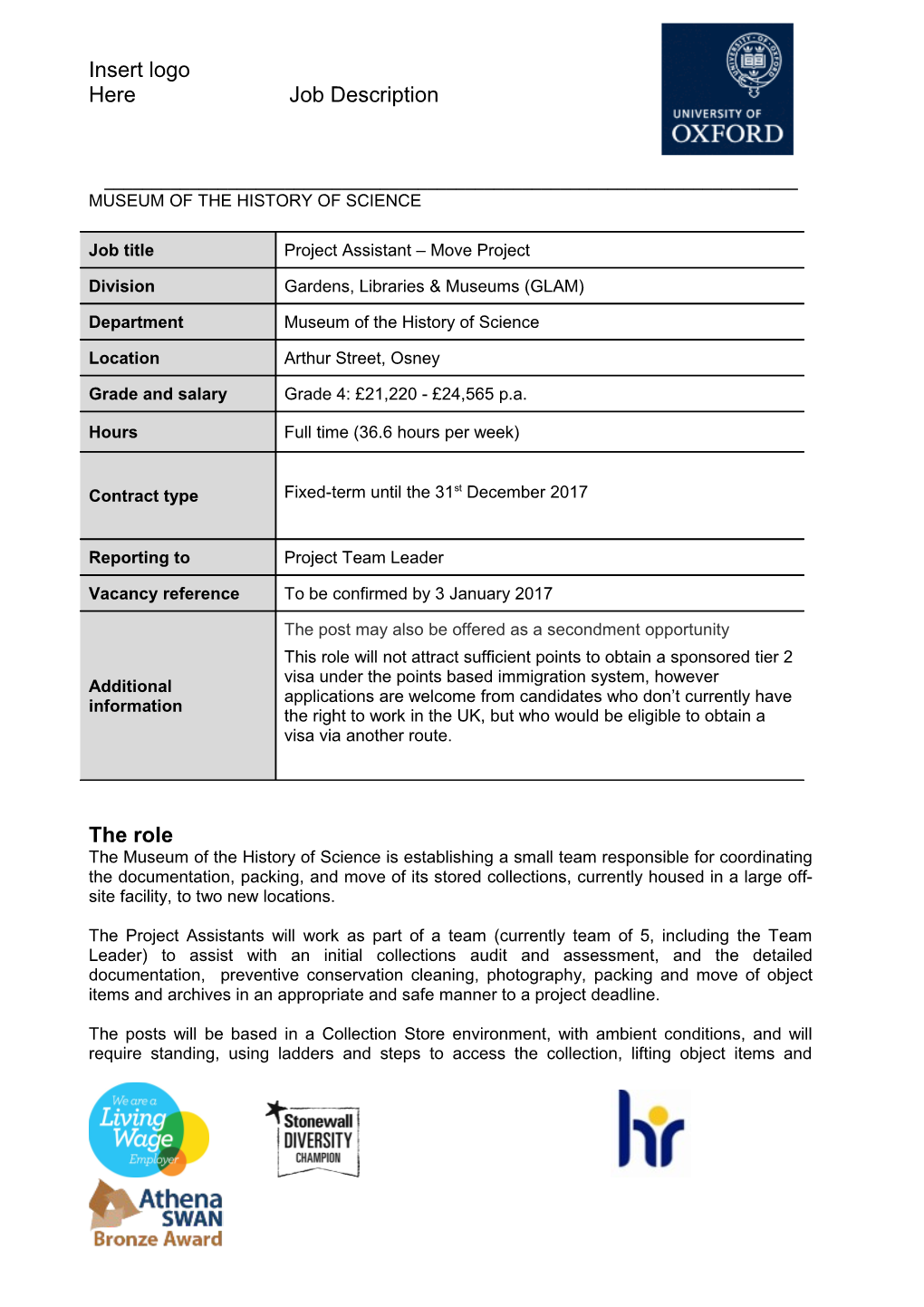 Job Description and Person Specificationselection Criteria s4